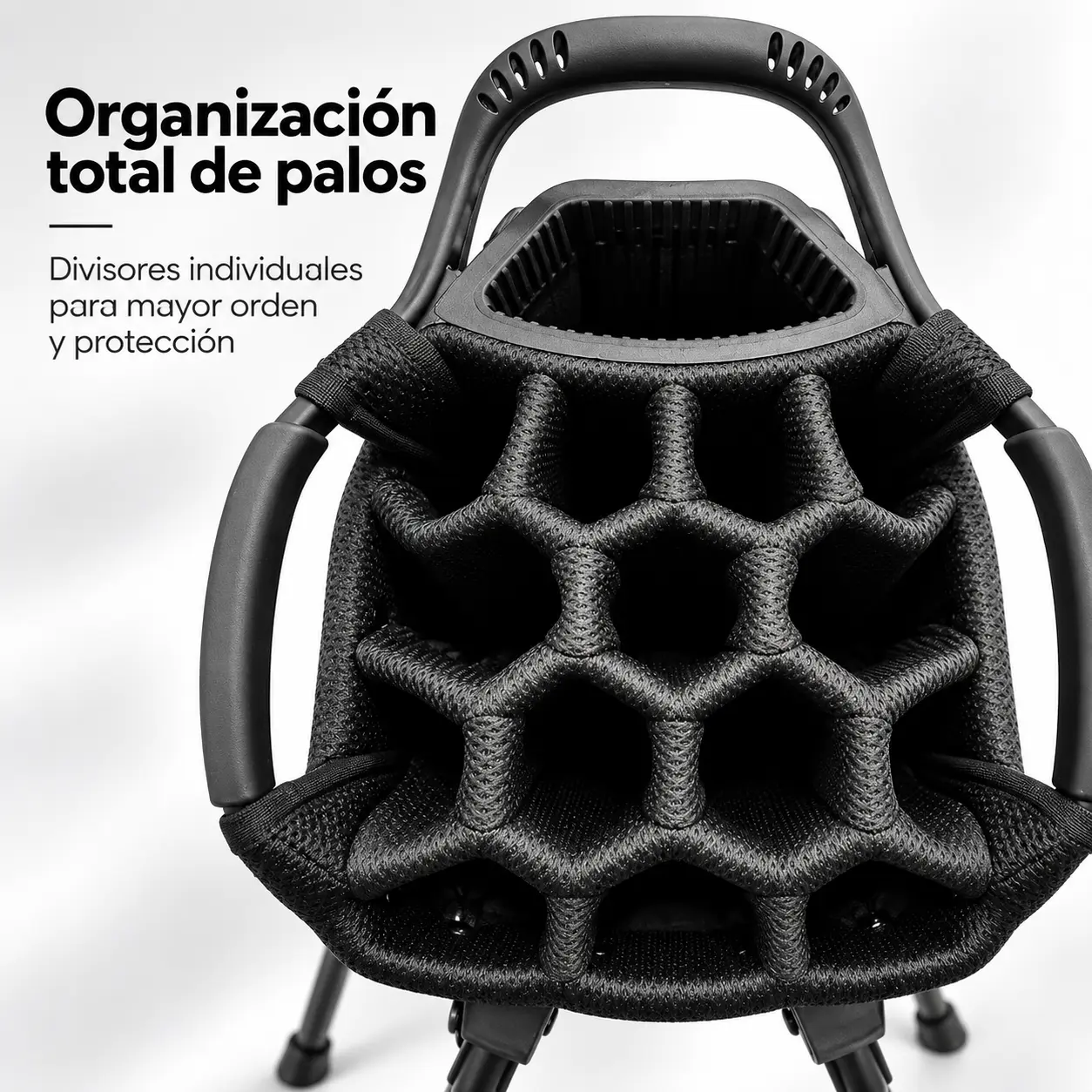 Separador de 15 posiciones para organizar los palos